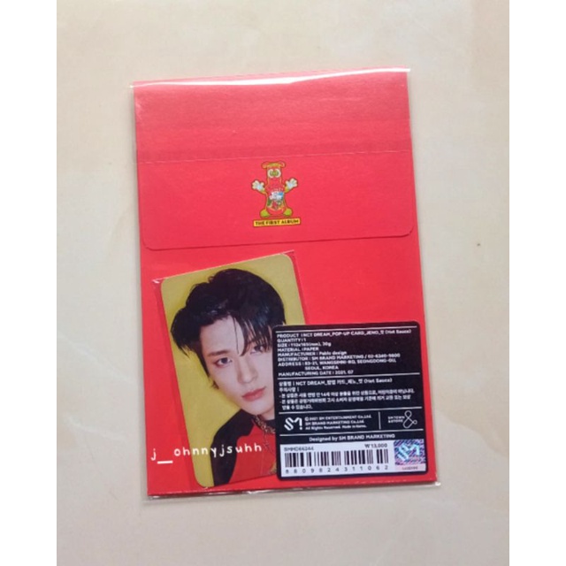 PC JENO POP UP CARD HOT SAUCE NCT DREAM SEALED