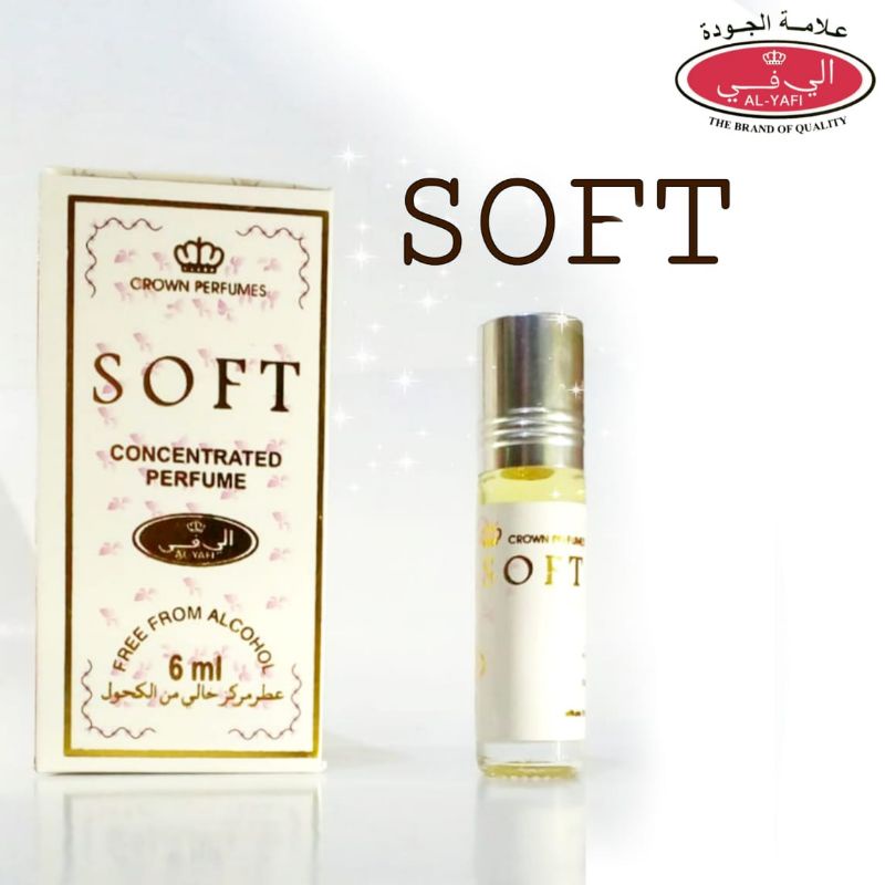 SOFT Parfum Merek AlYafi Kemasan 6ml Minyak Wangi Roll On Non Alkohol