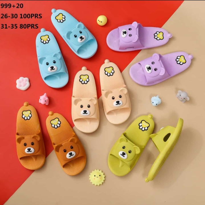 Sandal wanita flipflop jelly karet  anak BERUANG 999+20