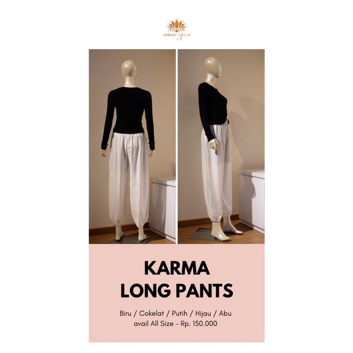 Celana Harem Karma Yoga Putih