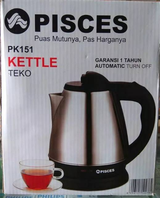 Pisces Kettle-Teko Listrik 1.5L PK-151 500watt