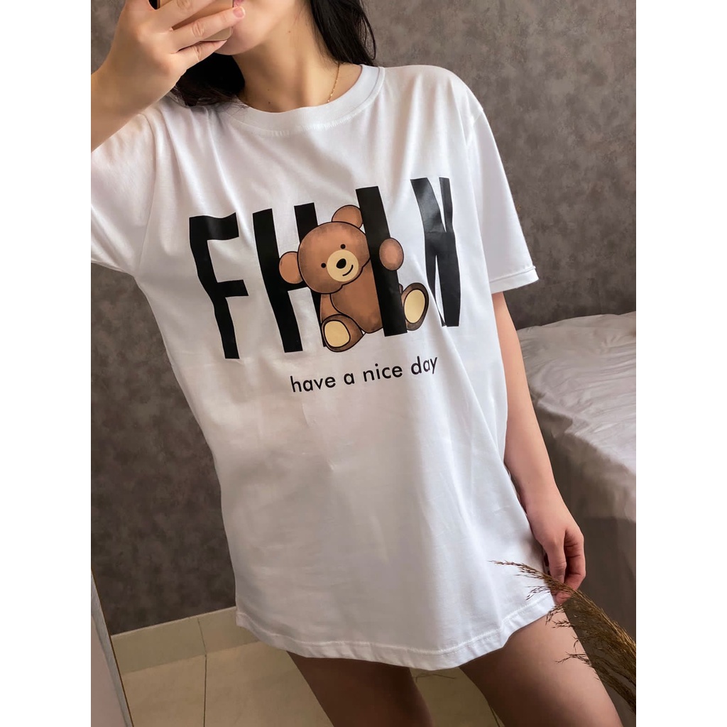 Baju Kaos Branded Oversize Jumbo Wanita Murah Import XXL - FMLN