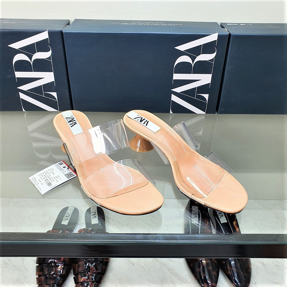 SANDAL SLOP Zara ORIGINAL / SANDAL WANITA ZARA SLOP HEELS 5CM// ZARA SANDAL WANITA849