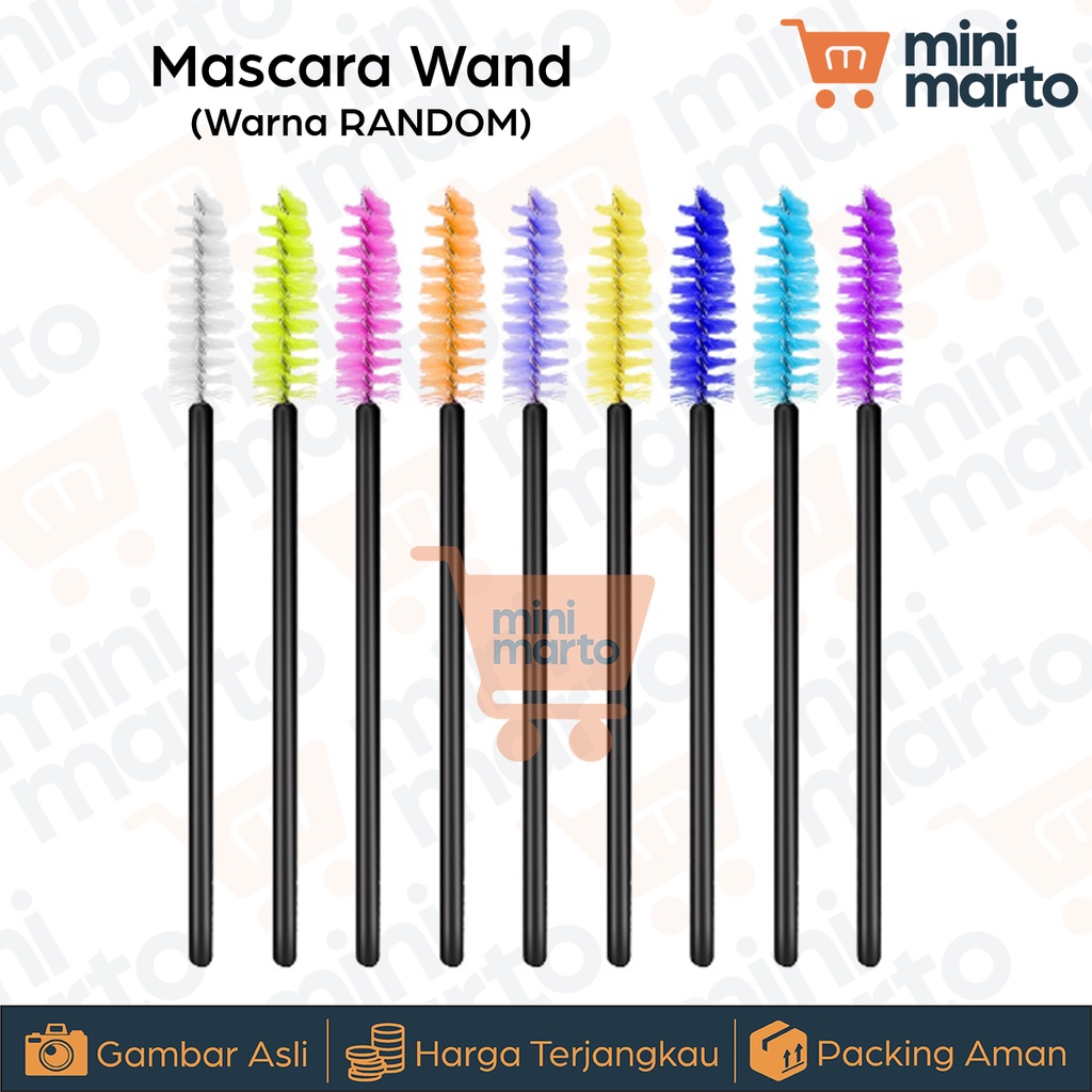 Mascara Wand Spoolie Sisir Bulumata Eyelash Extension Sikat Stick - Minimarto