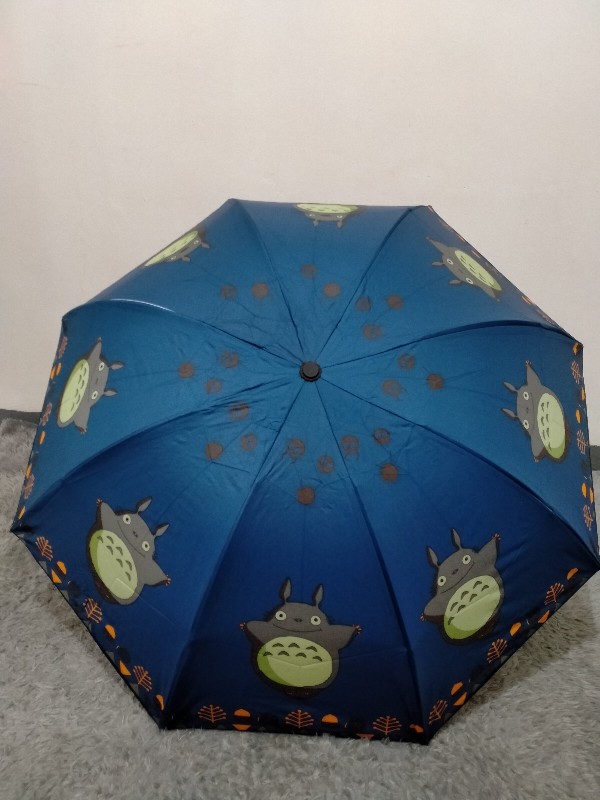 Tepbrella Payung Lipat 3 Mangkok Nagoya Totoro Kawaii