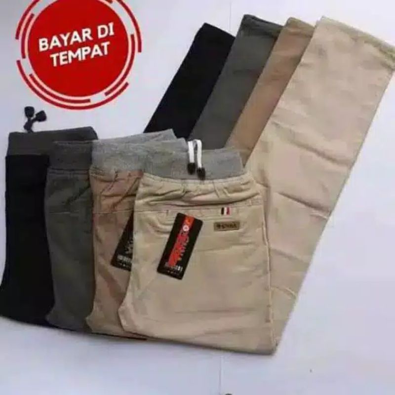 [BISA COD] Celana Panjang Anak OriginaL Chinos Bahan Twill Tebal Celana Rip