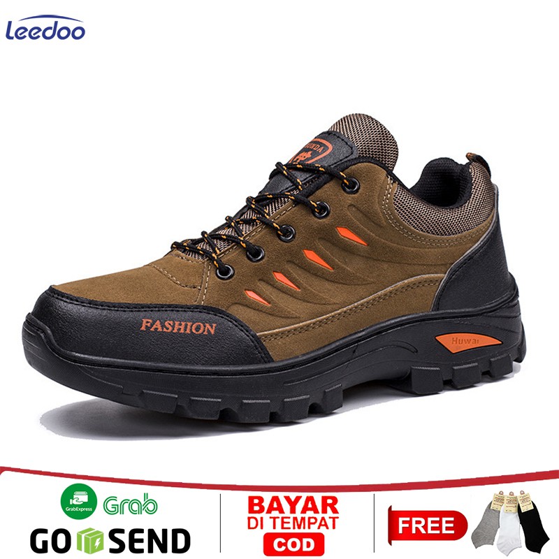Leedoo Sepatu Hiking Sepatu Gunung Pria Tahan Air Outdoor Shoes SP101-A