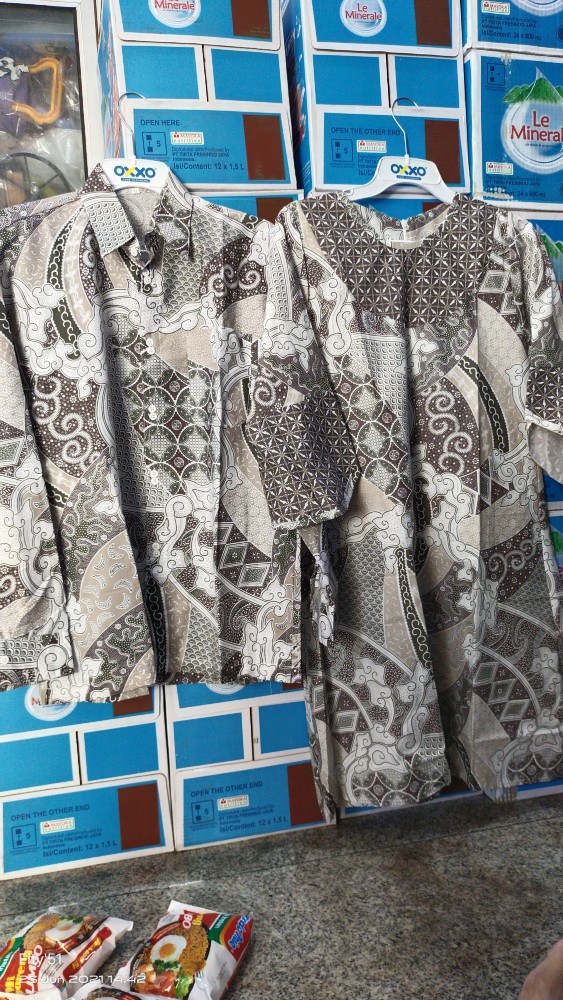 Maura Couple - Sania Ruffle Batik Couple Ori Ndoro Jowi Garansi Termurah Shopee - Batik Modern