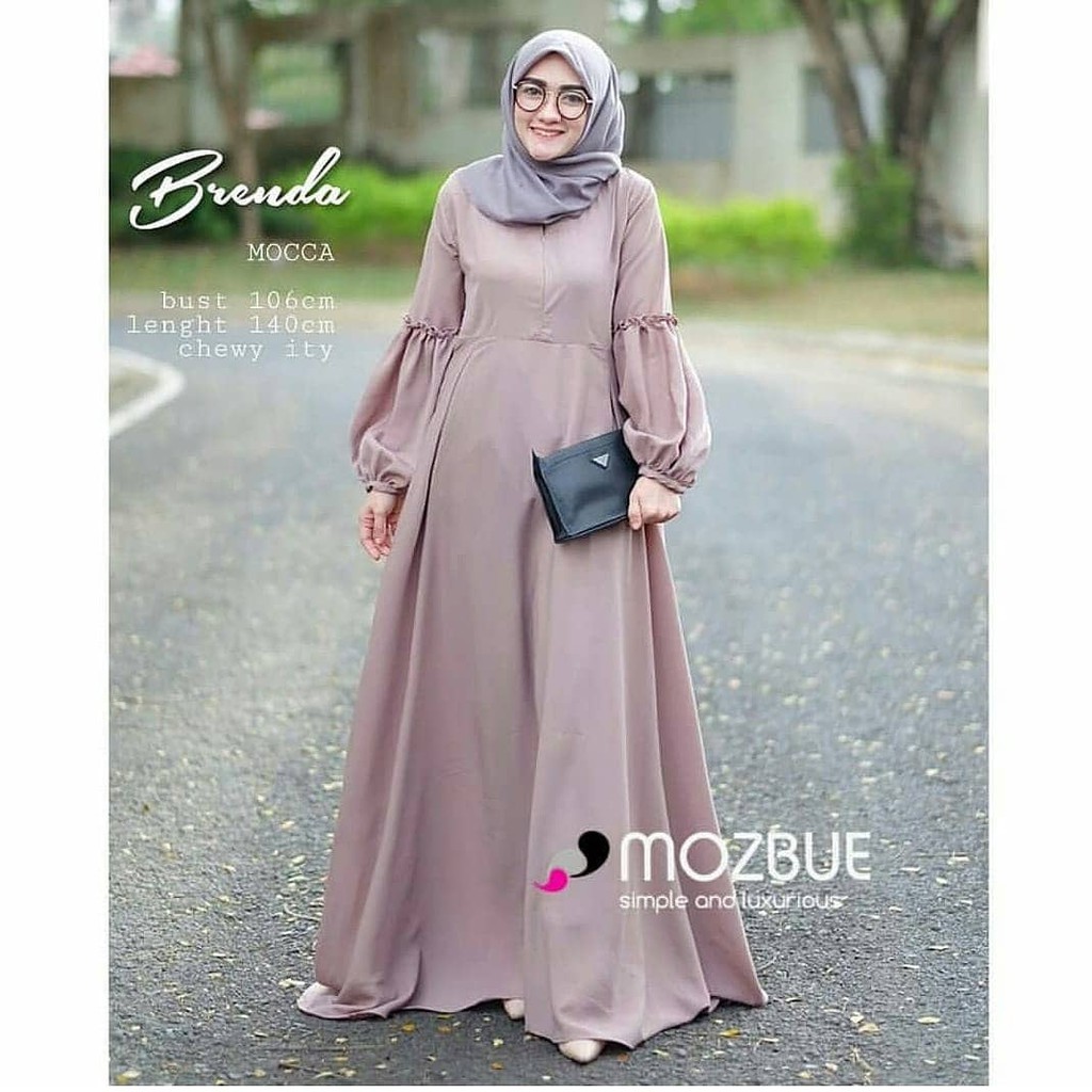 PROMO SUPER SALE !!! BRENDA MAXY PR001 / GROSIR  BAJU MUSLIM TERLARIS / MAXY DRESS MUSLIM MURMER