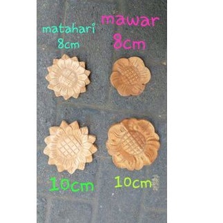 Ornamen tempel Matahari kecil & besar/Ornamen ukir Mawar kecil & besar/Ukiran jepara kayu mahoni