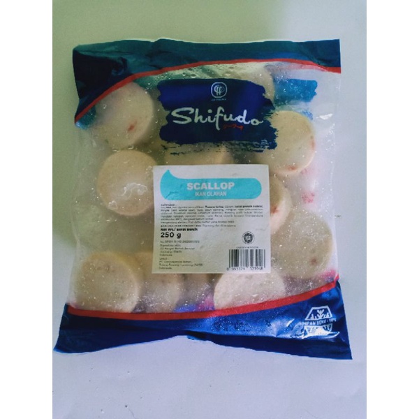 

Promo !! Free packing bubble Fiesta Shifudo Scallop Ikan 250gr