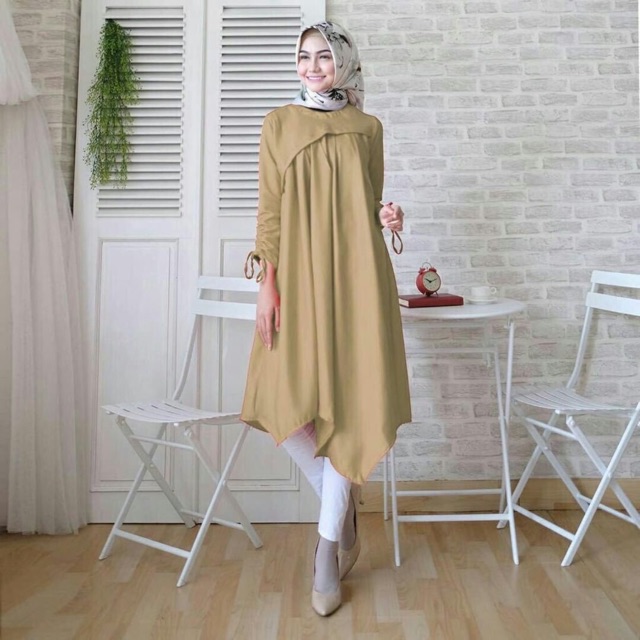 FC- ELISYA TUNIK / BLOUSE WANITA MUSLIMAH TERBARU