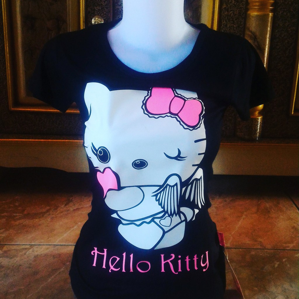 Kaos Hello Kitty Untuk Wanita Shopee Indonesia