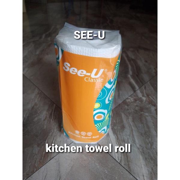 tissue dapur see-u. tissue gulung. Tissue serap minyak SEE-U. Tissue gulung dapur. tissue roll 130sh