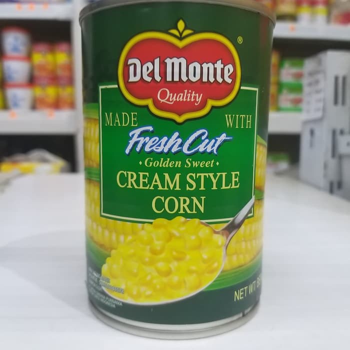 

DEL MONTE CREAM STYLE CORN / JAGUNG KRIM KALENG 425 GRAM