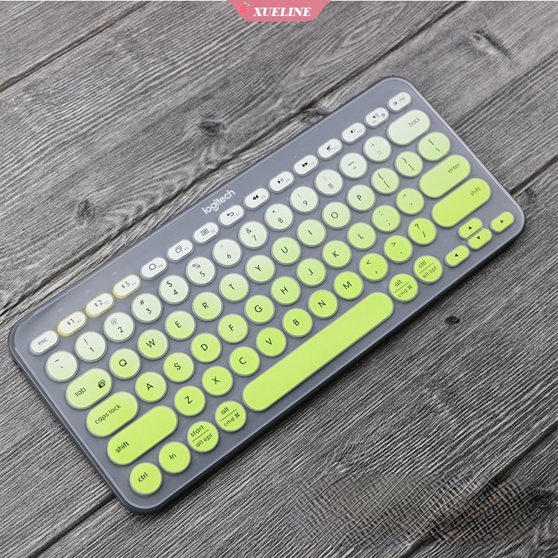 Skin Cover Pelindung Keyboard Laptop Bahan Silikon Ultra Tipis Transparan Untuk Logitech K380