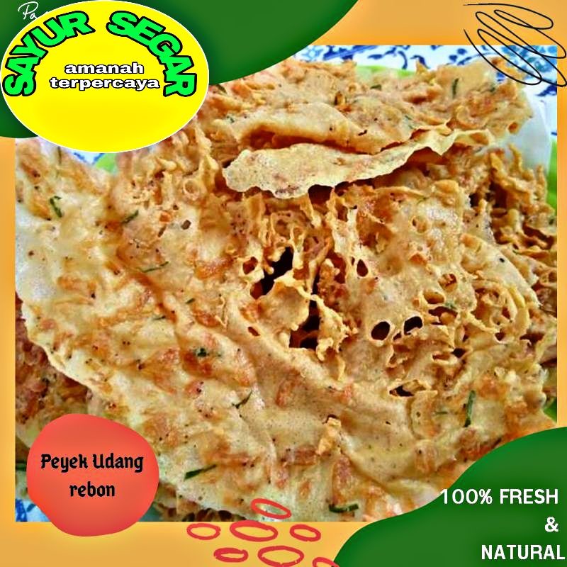 

peyek udang rebon renyah krispi 75 gram 1 pak