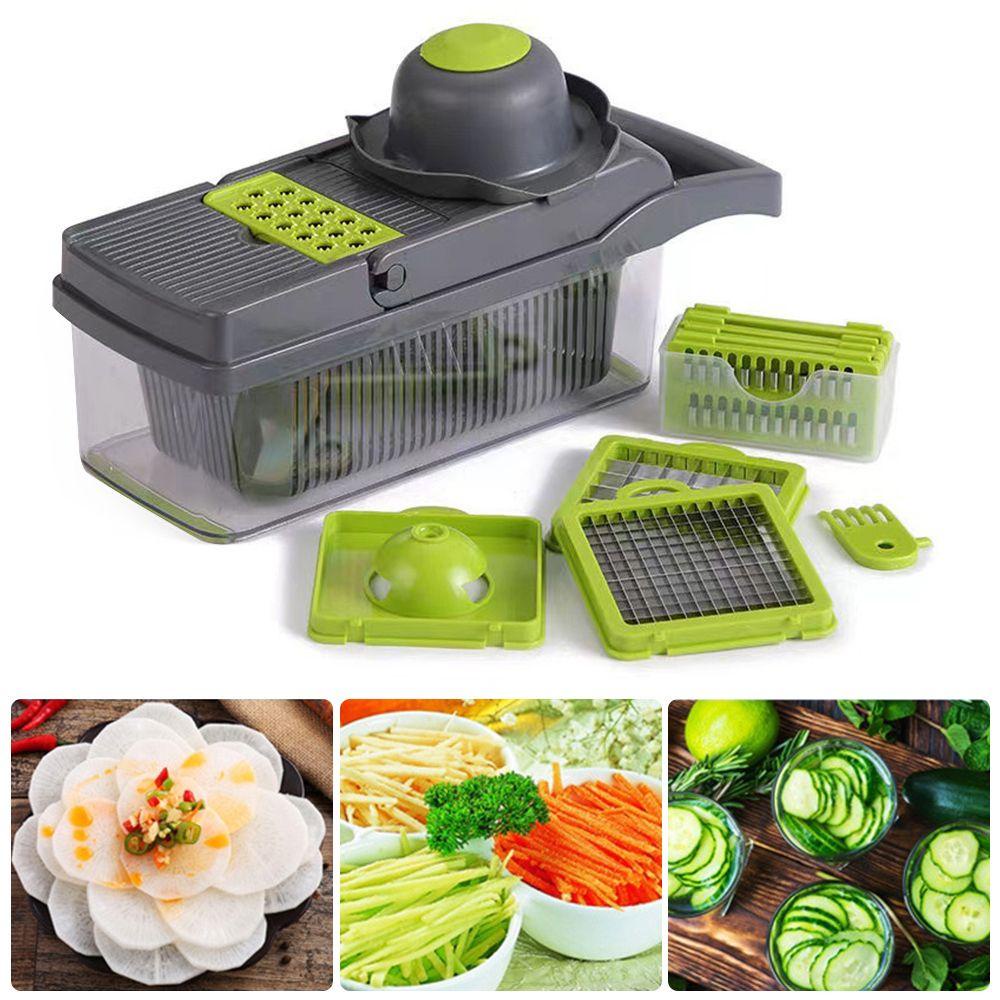 Top Vegetable Slicer Multifungsi Gadget Dapur Alat Buah &amp; Sayur Parutan Lobak