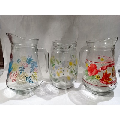 Pitcher Kembang Besar I Teko Kaca Es Teh Jumbo