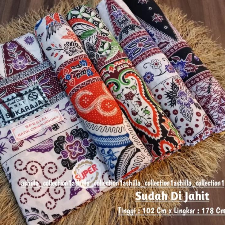 SALEE.. PAKET HEMAT 5 PCS KAIN SARUNG BATIK WANITA IBU MELAHIRKAN KAIN BATIK CAP SUKARAJA