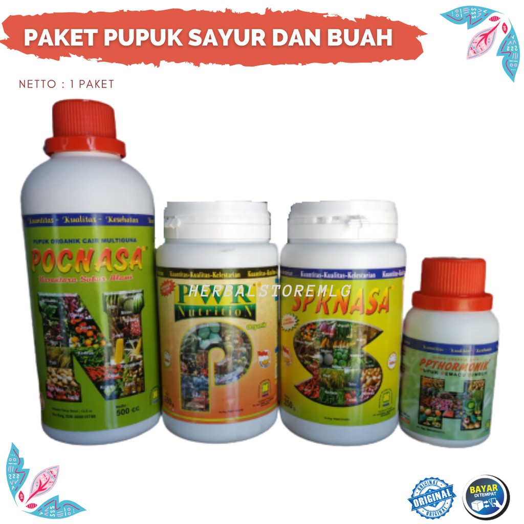 Paket Pupuk Buah Dan Sayur Organik Nasa | 1paket
