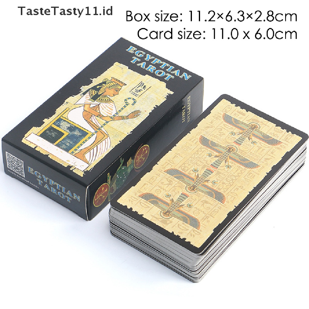 【TasteTasty】 Egyptian Tarot of Wirth Tarot Cards Oracle Cards for Divination Fate Tarot .