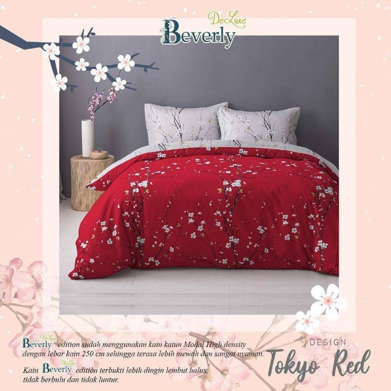 Kain Bahan Sprei Meteran Katun Beverly Motif Tokyo