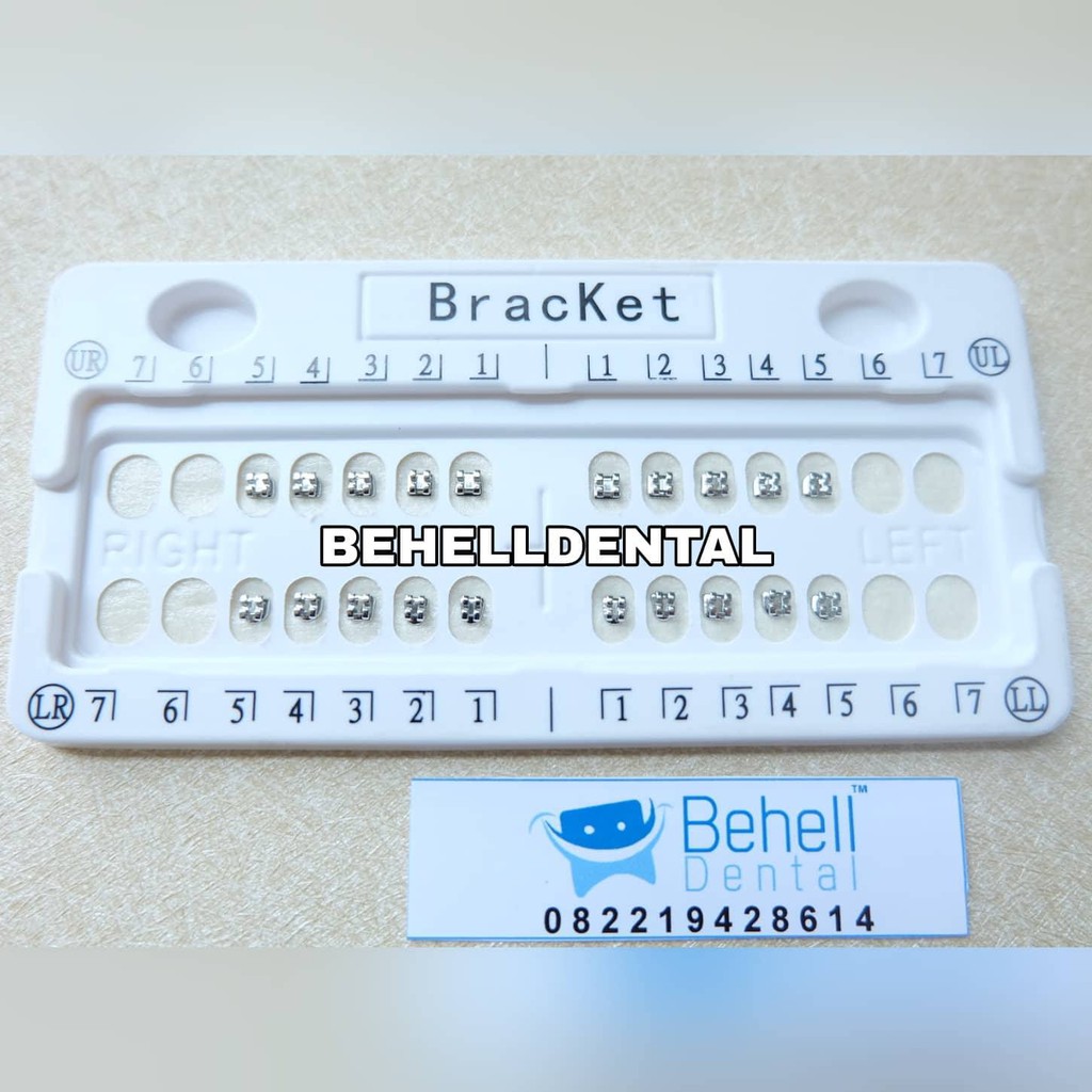 BEHELLDENTAL - BRACKET BEHEL ORTHO COMFORT MINI ROTH MIM METAL - Kawat Gigi Dental Untuk Perbaikan Perawatan Anti Karat - Orthodontic Braces Original