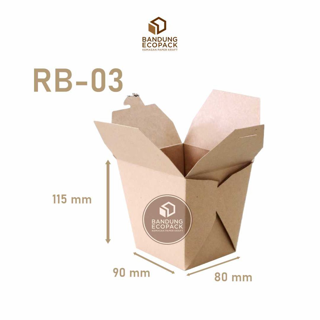 

(FREE DESAIN!!!) Box Nasi/Mie/Seblak/Spagetti/Dimsum/Takoyaki Full Laminasi RB-03