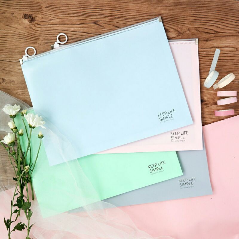 

Keep Life Simple Zipper File Folder A4/tempat file