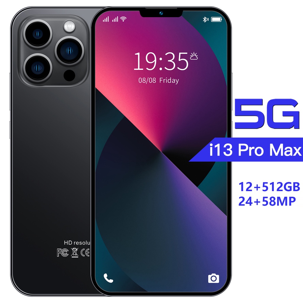 【Baru HP Murah】Smartphone i13 Pro Max RAM 8GB + 256GB ROM Android HD Kamera 7.5Inci Handphone Murah Promo Cuci Gudang Siswa Belajar Ponsel