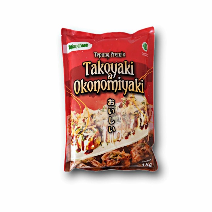 

PROMO [COD] TitiandFood Tepung Takoyaki Instan 1Kg Tepung Okonomiyaki Halal MUI