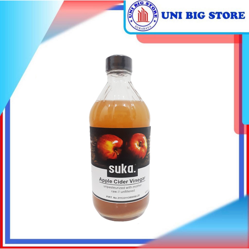 

SUKA Apple Cider Vinegar with Mother / Cuka Apel 475 ml Organic Hydrofarm