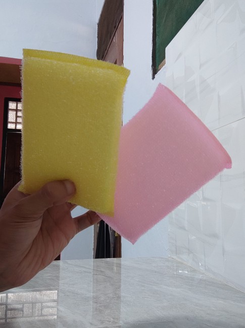 Spons Cuci Piring Warna Warni / Spon Spons Cuci Piring Pembersih Serbaguna