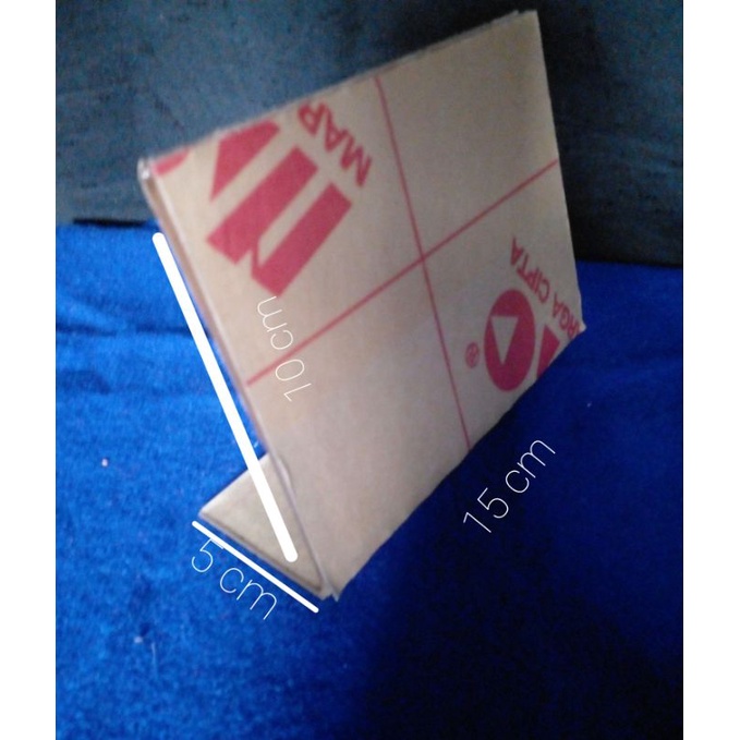 

akrilik tempat brosur 15 x 10 cm