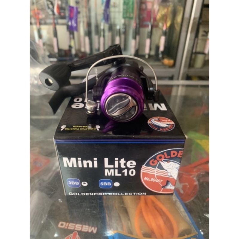 reel golden fish mini lite ml 10 katrol original