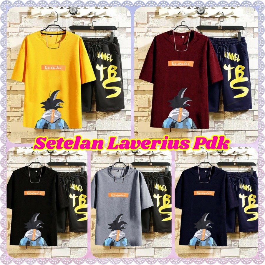 MTF Baju Setelan Celana Pendek Wanita babyterry Laverius