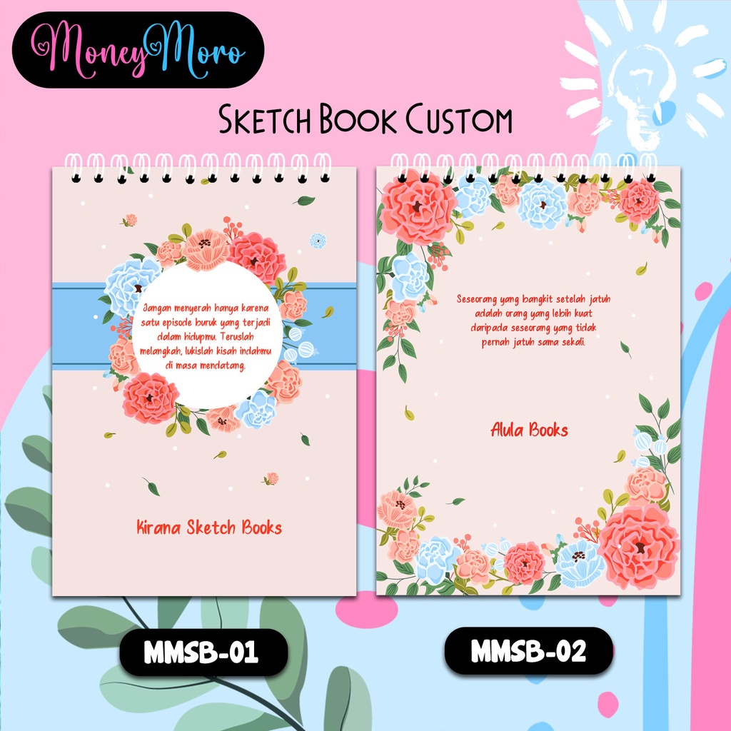 

MoneyMoro MMSB 01-02 Sketch Book Buku Gambar Custom Cover