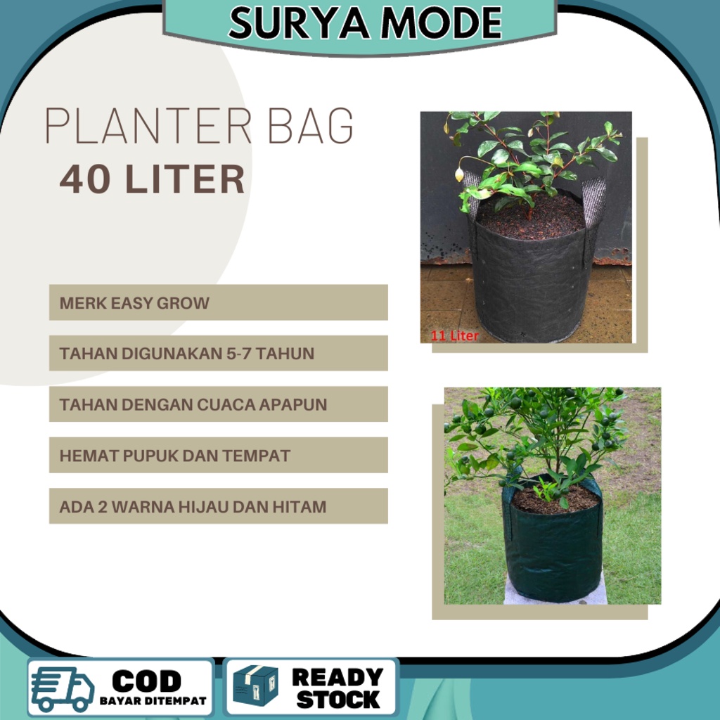 Planter Bag 40 Liter Easy Grow