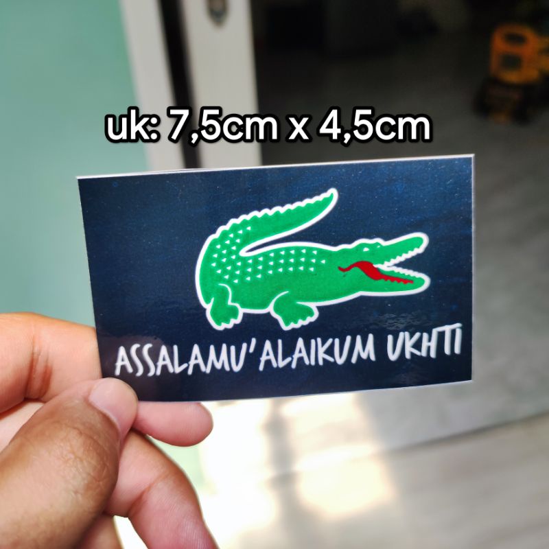 sticker printing ASSALAMUALAIKUM UKHTI BUAYA