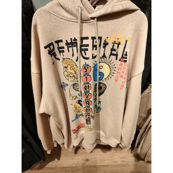 Limited Edition||| Hoodie Huruf kanji Bershka ORIGINAL