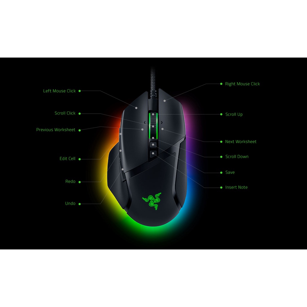 Razer Basilisk V3 Customizable Gaming Mouse with Razer Chroma RGB