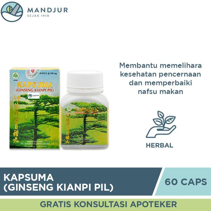 

BAYAR DITEMPAT Kapsuma (Ginseng Kianpi Pil) - Penambah Nafsu Makan dan Berat Badan /OBAT HERBAL ASAM URAT/OBAT HERBAL PELANGSING/OBAT HERBAL KOLESTEROL/OBAT HERBAL DIABETES