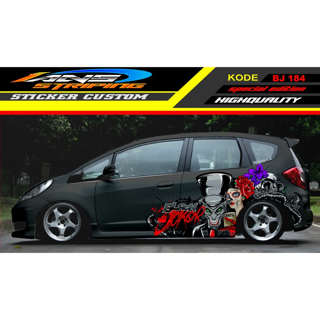 VARIASI STIKER HONDA JAZZ / STICKER HONDA JAZZ / STICKER DECAL MOBIL JAZZ / DECAL STICKER MOBIL