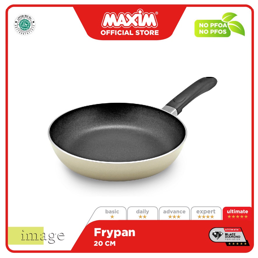 Maxim Image Wajan Teflon Anti Lengket 20cm Frypan
