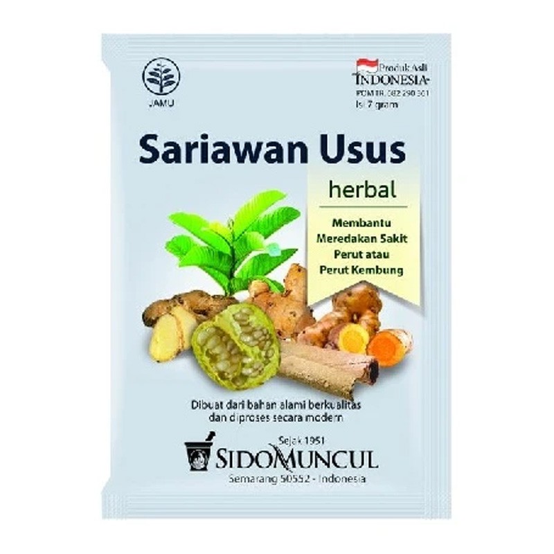 

Sidomuncul Jamu Serbuk Sariawan Usus (50s @7gr)