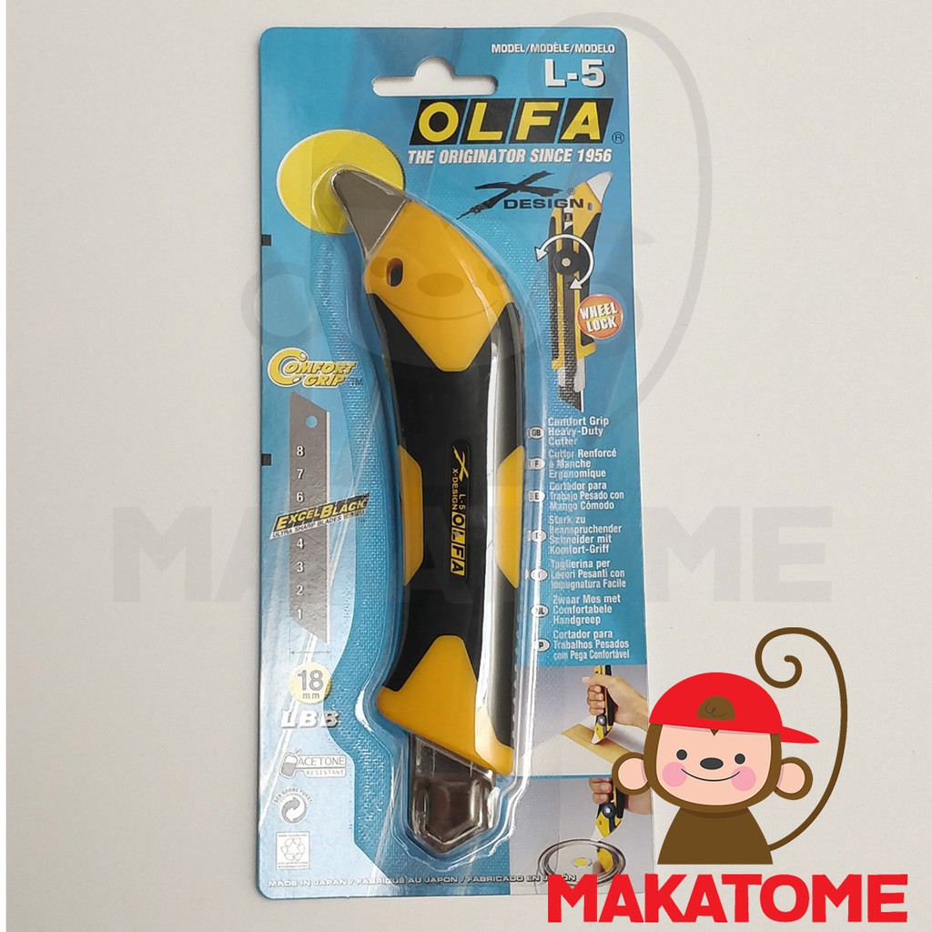 

OLFA L-5 18mm X design Blade Cutter Excel black Heavy duty 18 mm