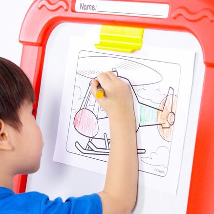 crayola creative fun double easel papan tulis anak magnetik