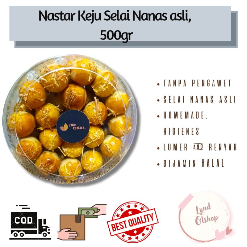 

Nastar Keju Selai Nanas Asli - 500gr