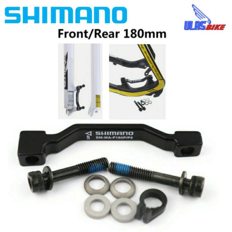 SHIMANO Adaptor Kaliper 180mm Rem Hidraulik Sepeda Original